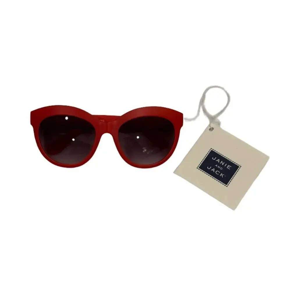 Janie and Jack Red Cat Eye Sunglasses Size 0-2Y